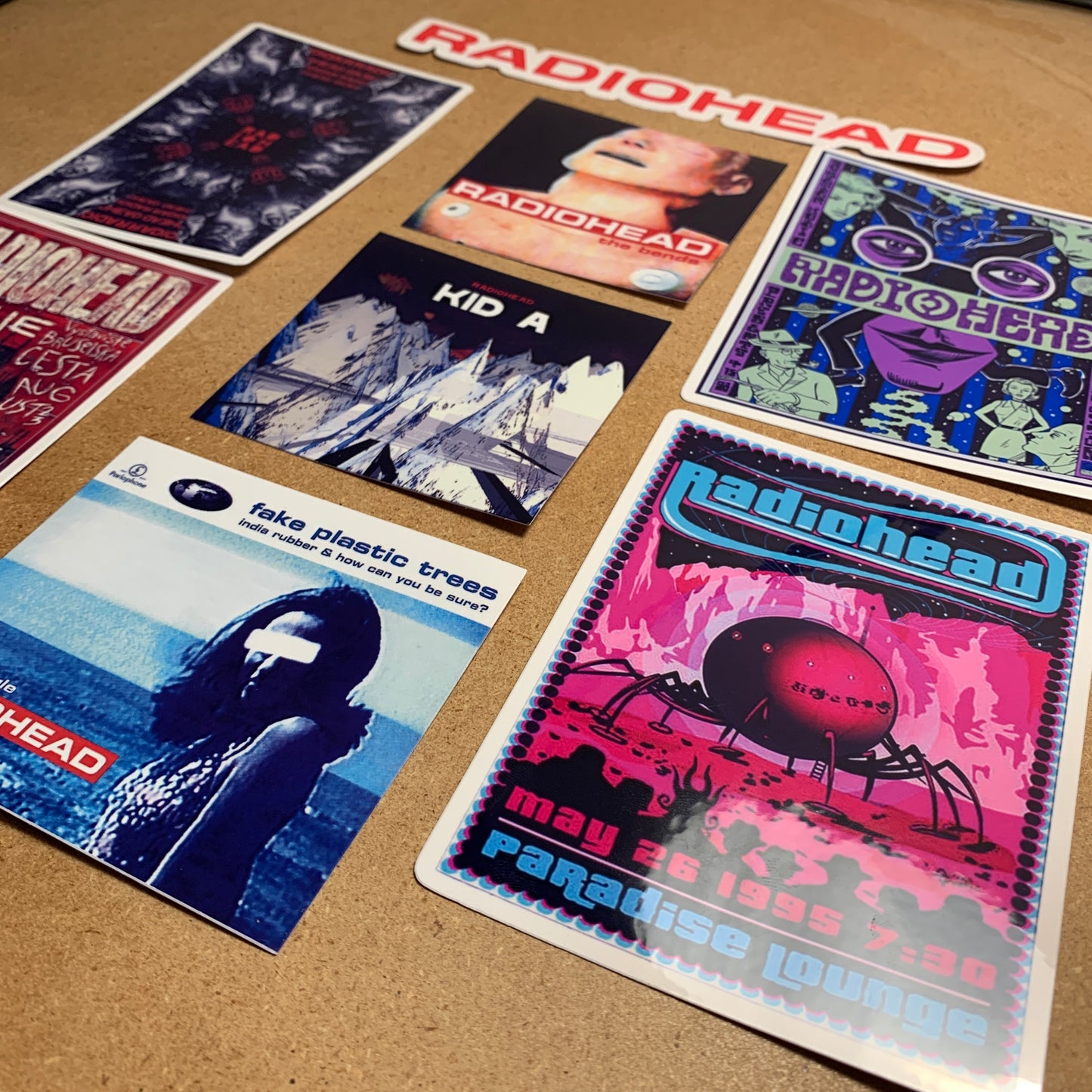 8pc Radiohead Sticker Pack