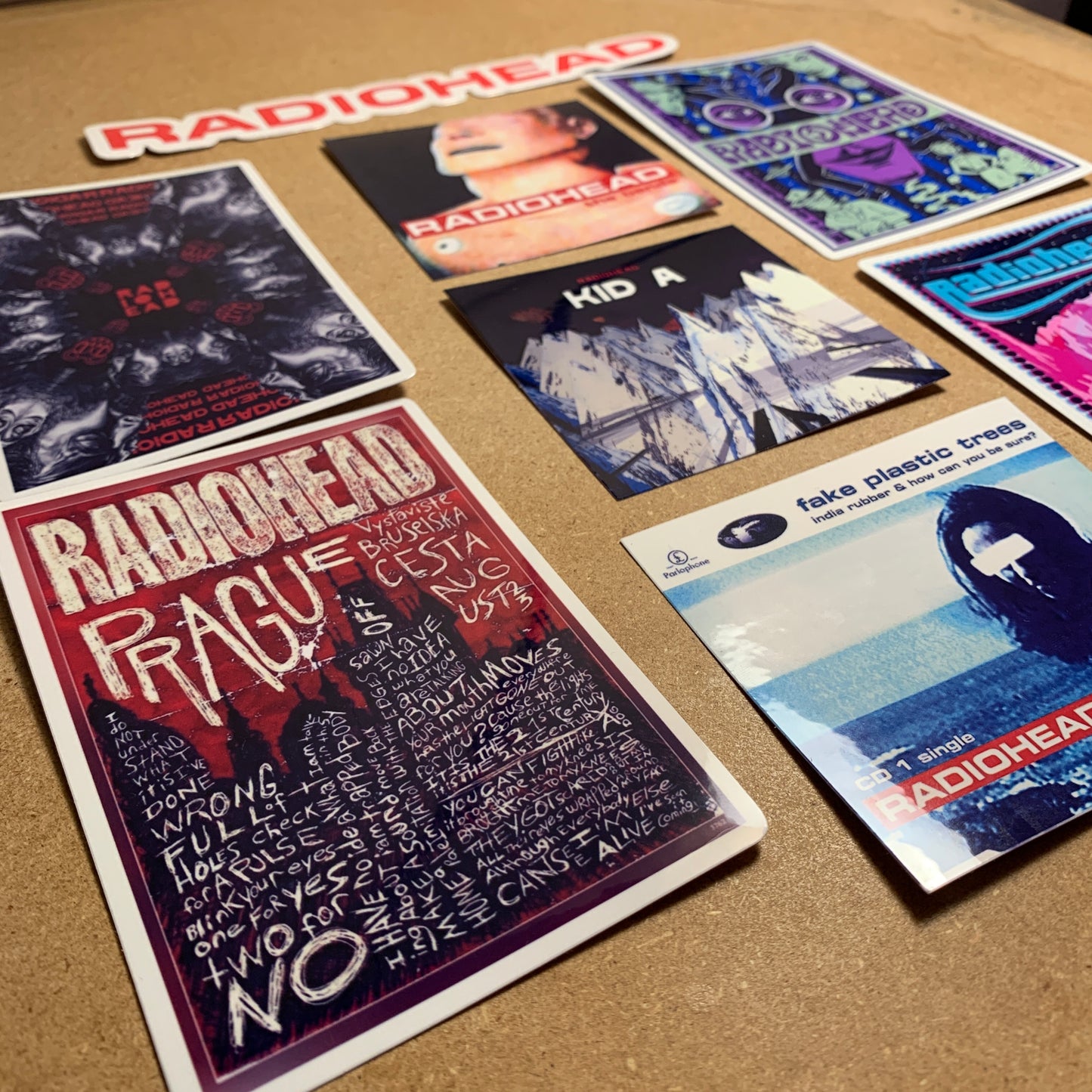 8pc Radiohead Sticker Pack