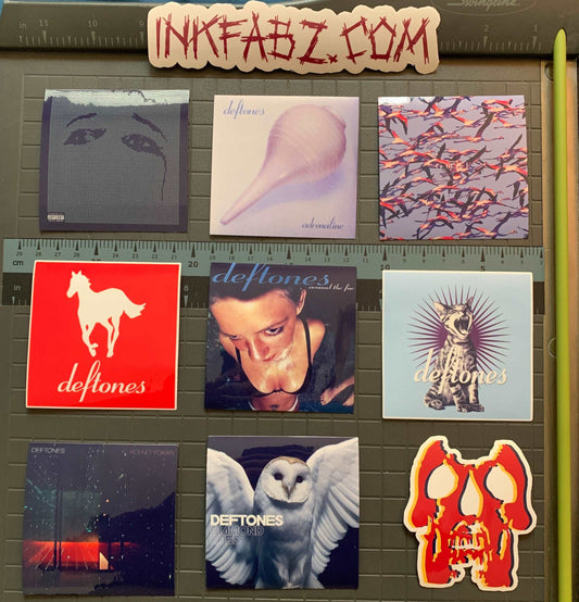 9pc Deftones Sticker Pack All Major Albums!