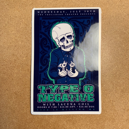 Type O Negative - Skull Sticker