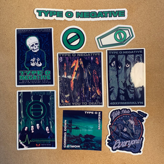 9pc Type O Negative Sticker Pack