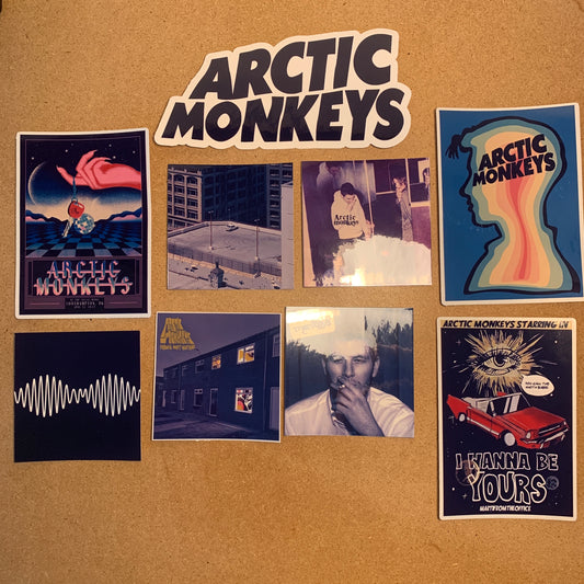 9pc Arctic Monkeys Sticker Pack