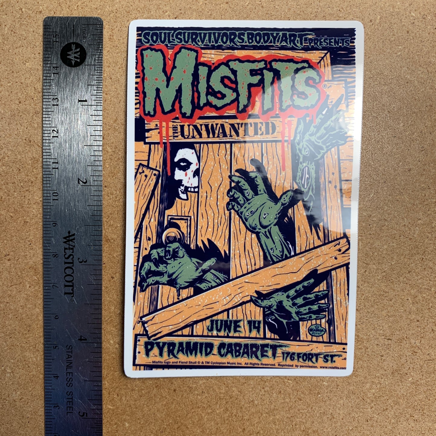 Misfits - 'The Unwanted' Sticker