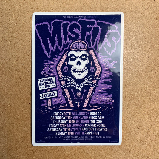 Misfits - Purple Tour Sticker
