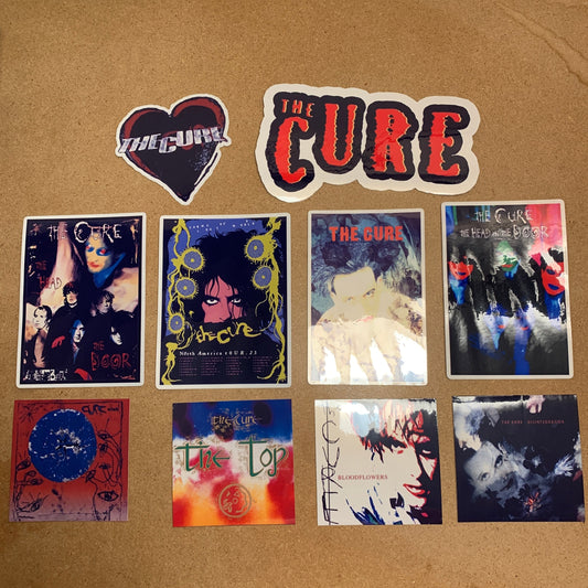 10pc The Cure Sticker Pack