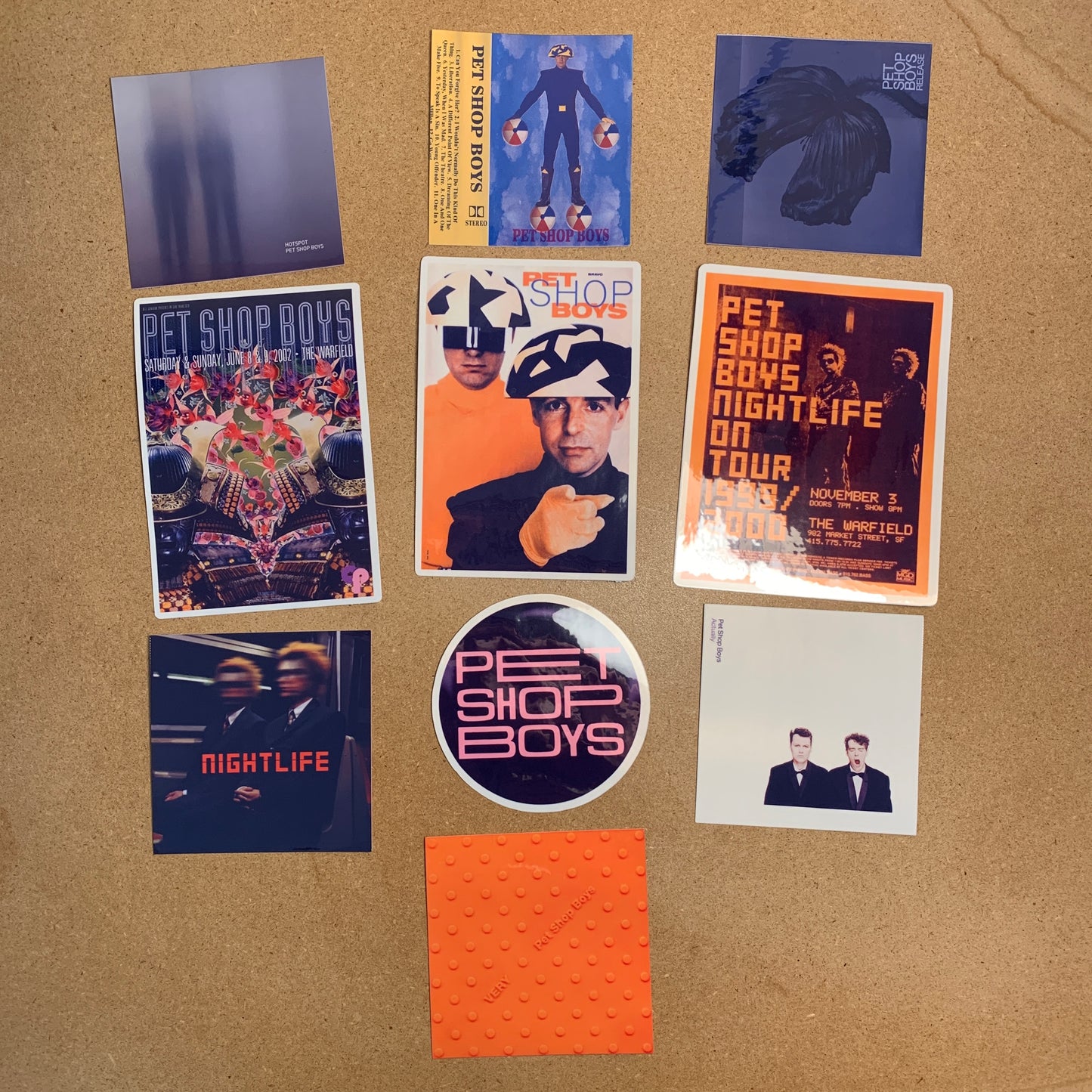 10pc Pet Shop Boys Sticker Pack