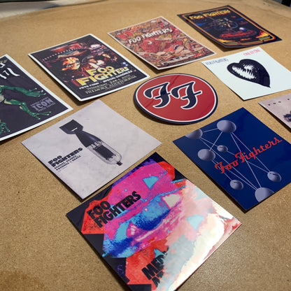 10pc Foo Fighters Sticker Pack