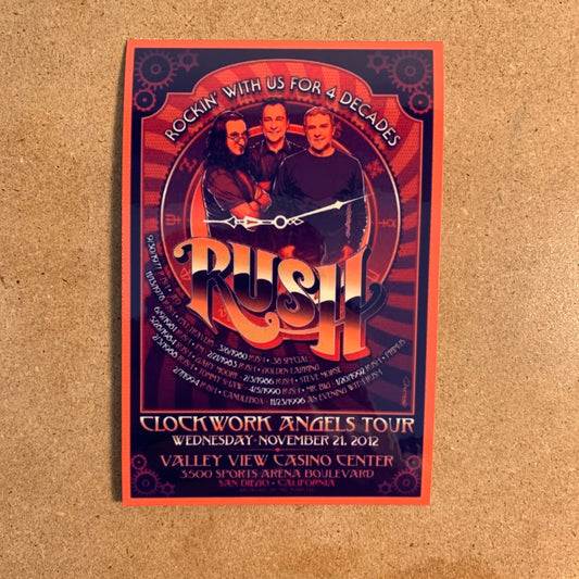 Rush - Poster V3 Sticker