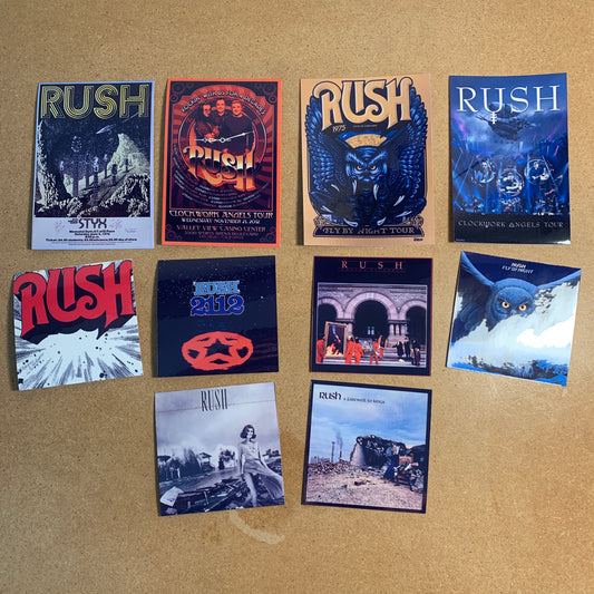 10pc Rush Sticker Pack