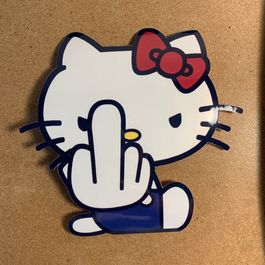 Hello Kitty - Middle Finger Sticker