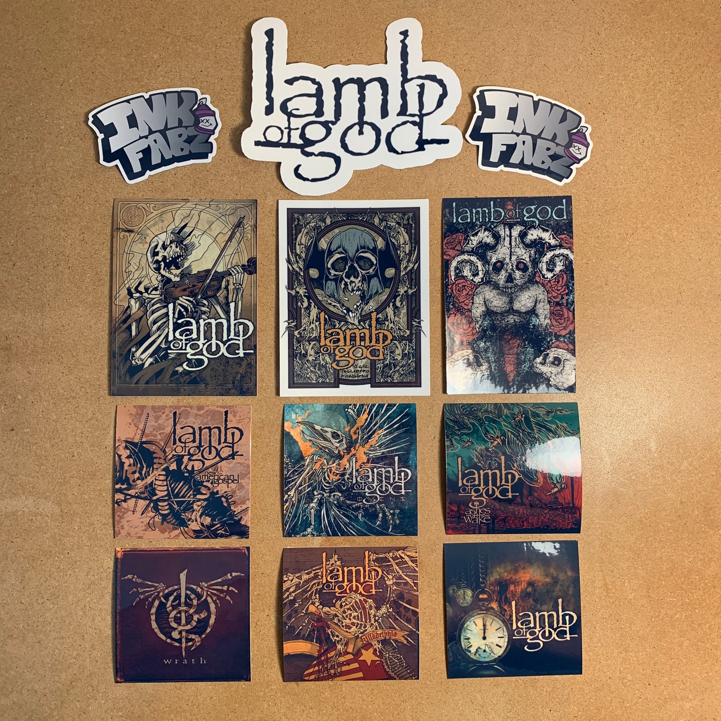 NEW 10pc Lamb of God Sticker Pack