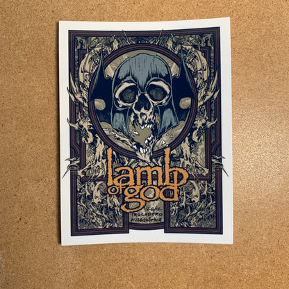 Lamb of God - Skull Sticker V2