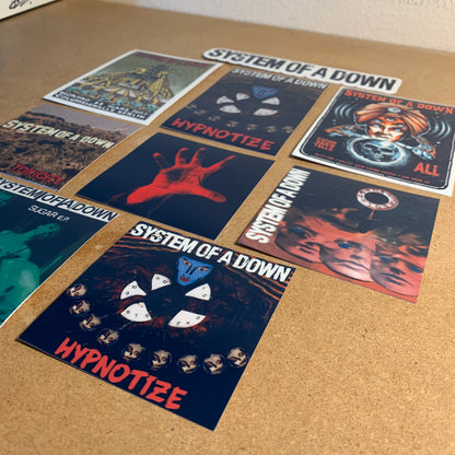 NEW 9pc System of a Down Sticker Pack