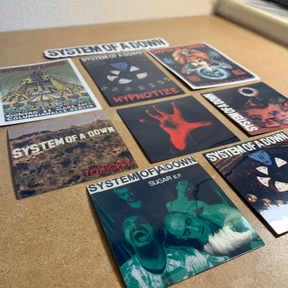 NEW 9pc System of a Down Sticker Pack