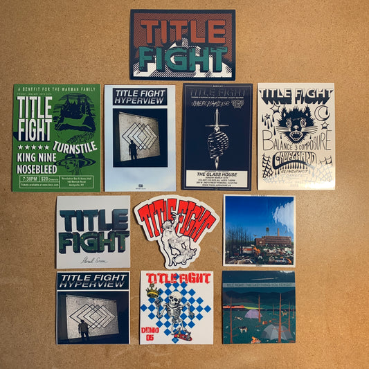 11pc Title Fight Sticker Pack