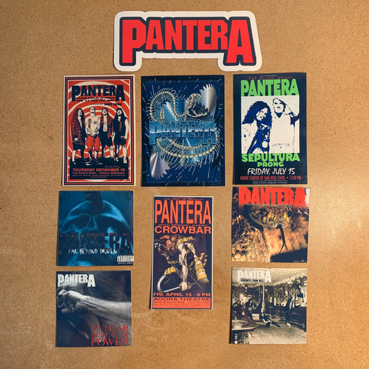 NEW 9pc Pantera Sticker Pack