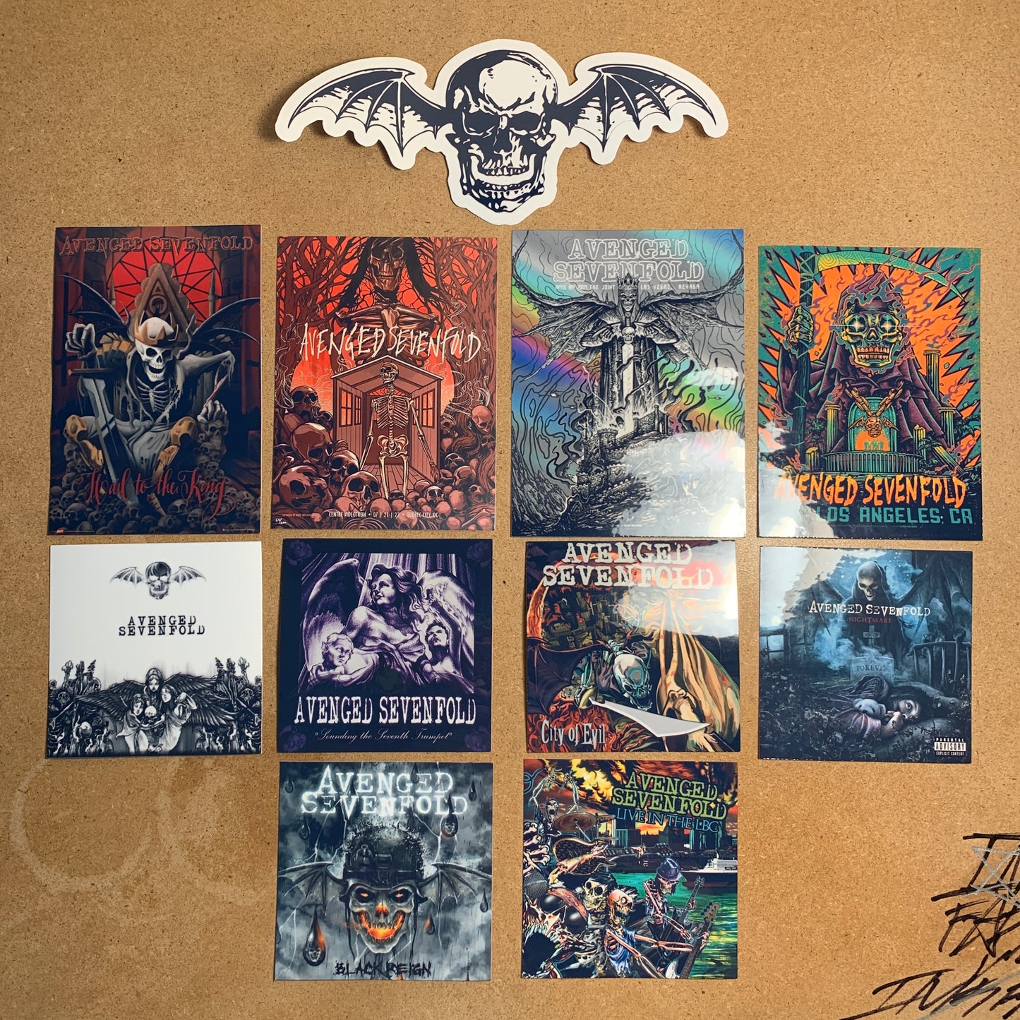 NEW 11pc Avenged Sevenfold Sticker Pack