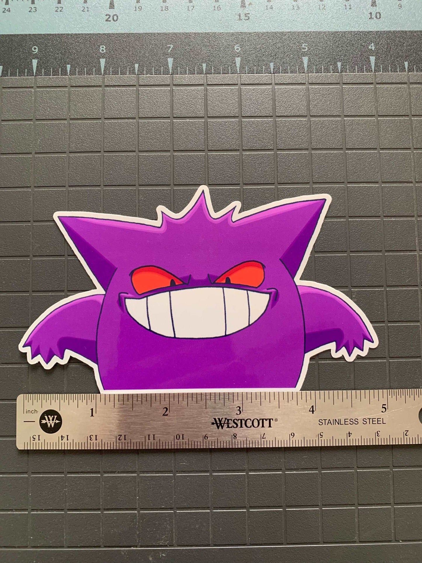 Gengar Peeker Sticker Pokemon Decal Gengar Car Decal Cute Peeker for Car Made in USA