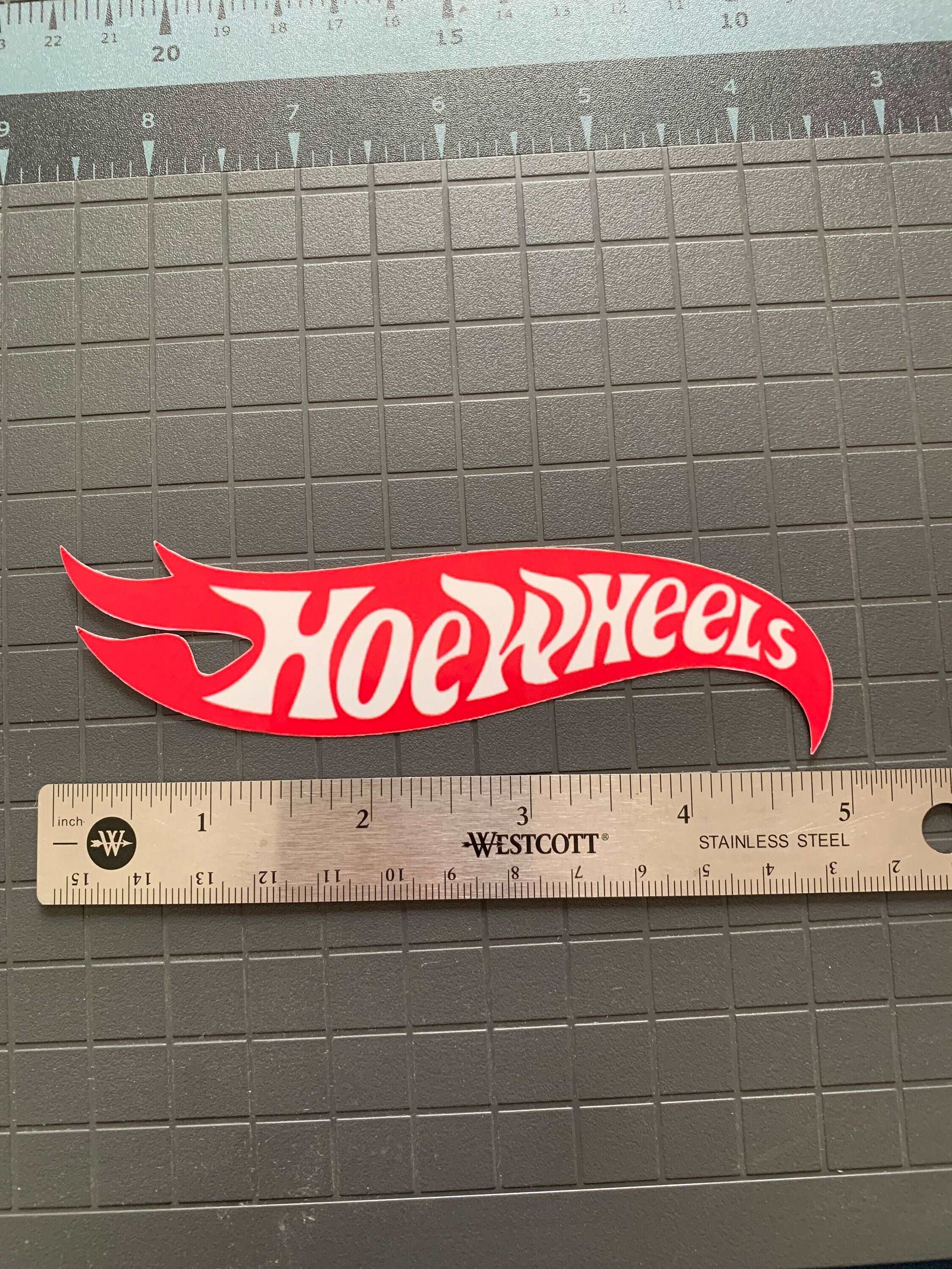 Hoe Wheels funny Hot Wheels Sticker Prank Sticker for Cars Parody Decal Made In USA