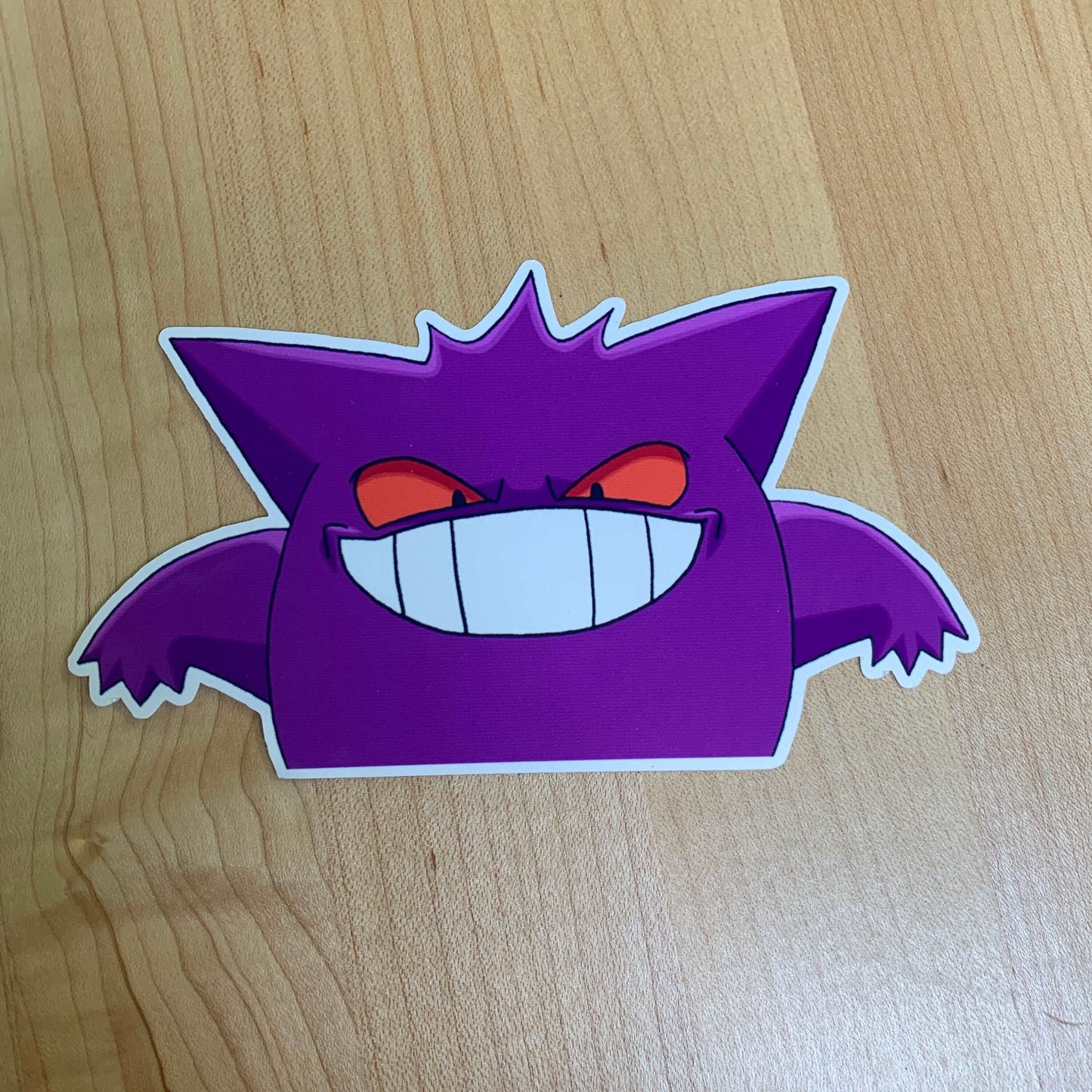 Gengar Peeker Sticker Pokemon Decal Gengar Car Decal Cute Peeker for Car Made in USA