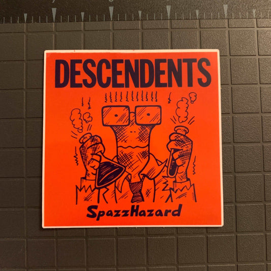 Descendents Sticker SpazzHazard Sticker Punk Band Decal UV and Water Resistant 80s-90s Band Stickers