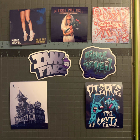 Pierce the Veil Sticker Pack! Collectors Ultra Premium Pierce the Veil Decal Pack UV and Water Resistant