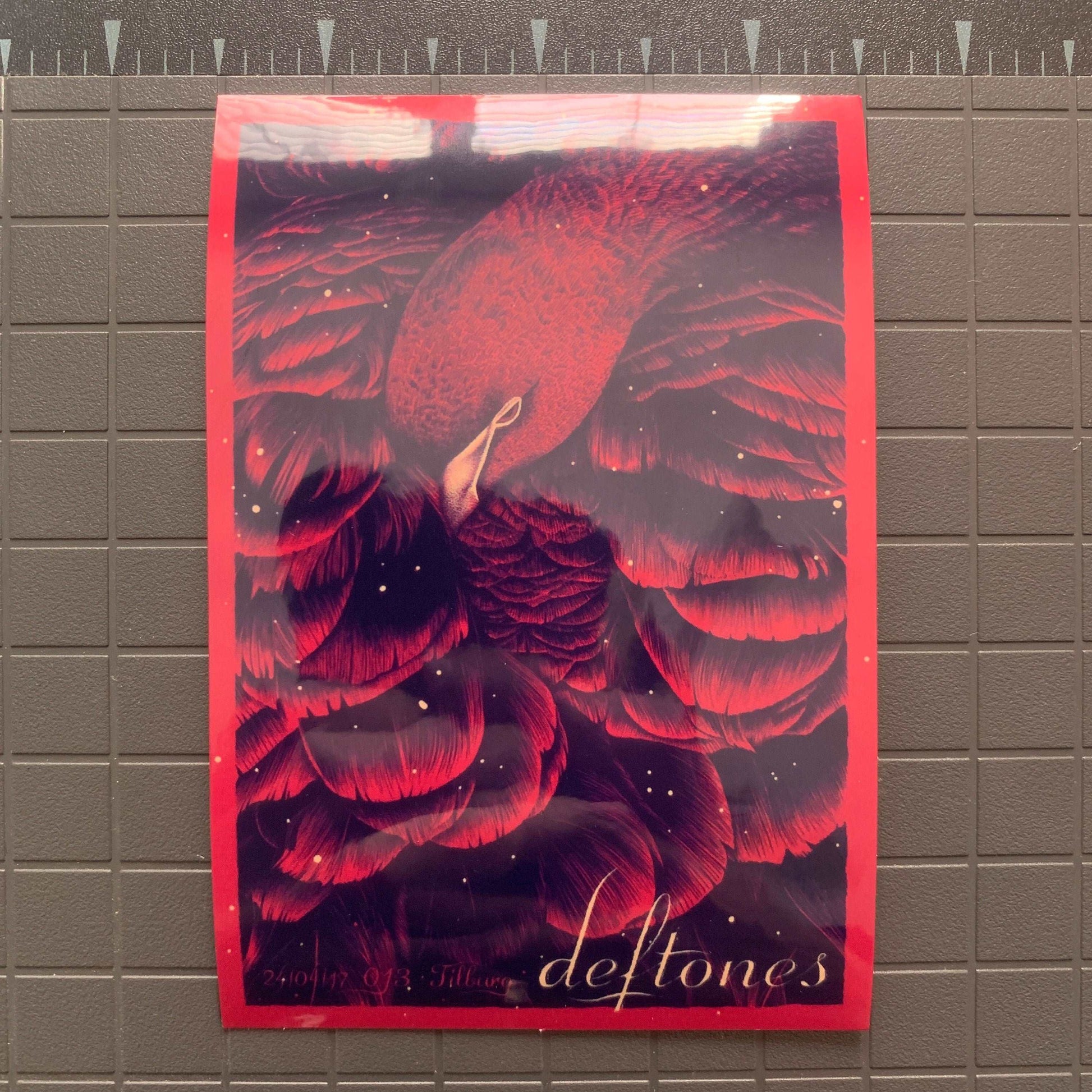 Deftones Red Sticker Ultra Premium Deftones Poster Art Decal UV and Water Resistant Deftones Sticker