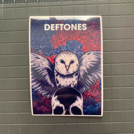 Deftones Owl Sticker Sick Deftones Poster Art Decal Ultra Premium Vinyl UV and Water Resistant Deftones Stickers!