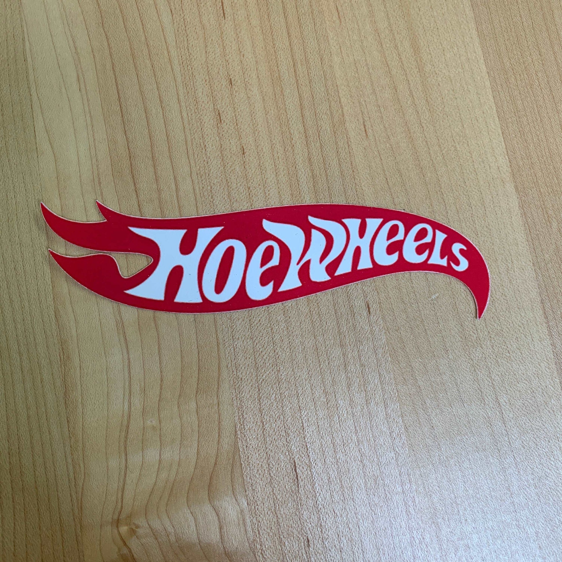 Hoe Wheels funny Hot Wheels Sticker Prank Sticker for Cars Parody Decal Made In USA