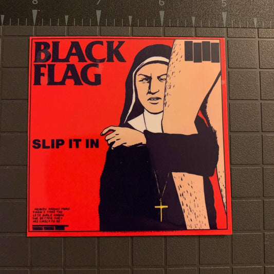 Black Flag Sticker Slip It In Decal Premium Punk Stickers UV and Water Resistant 90s Stickers