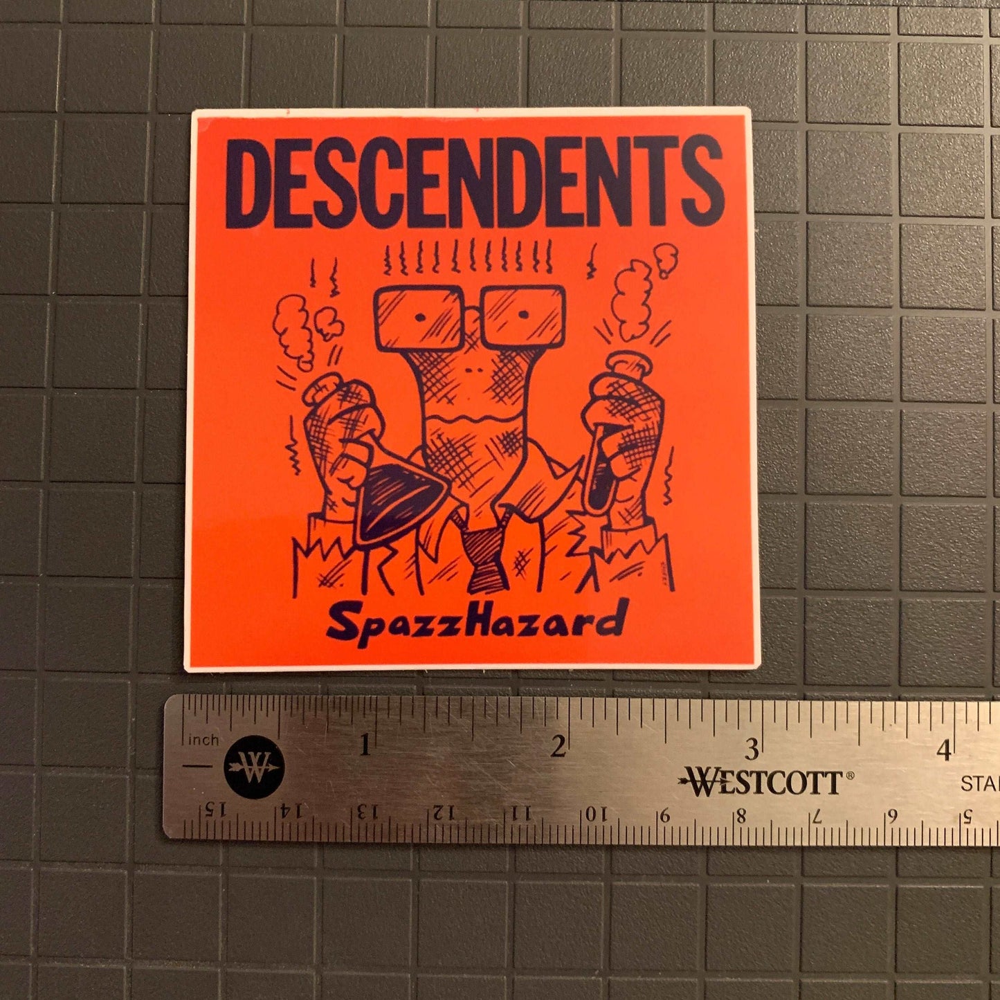 Descendents Sticker SpazzHazard Sticker Punk Band Decal UV and Water Resistant 80s-90s Band Stickers