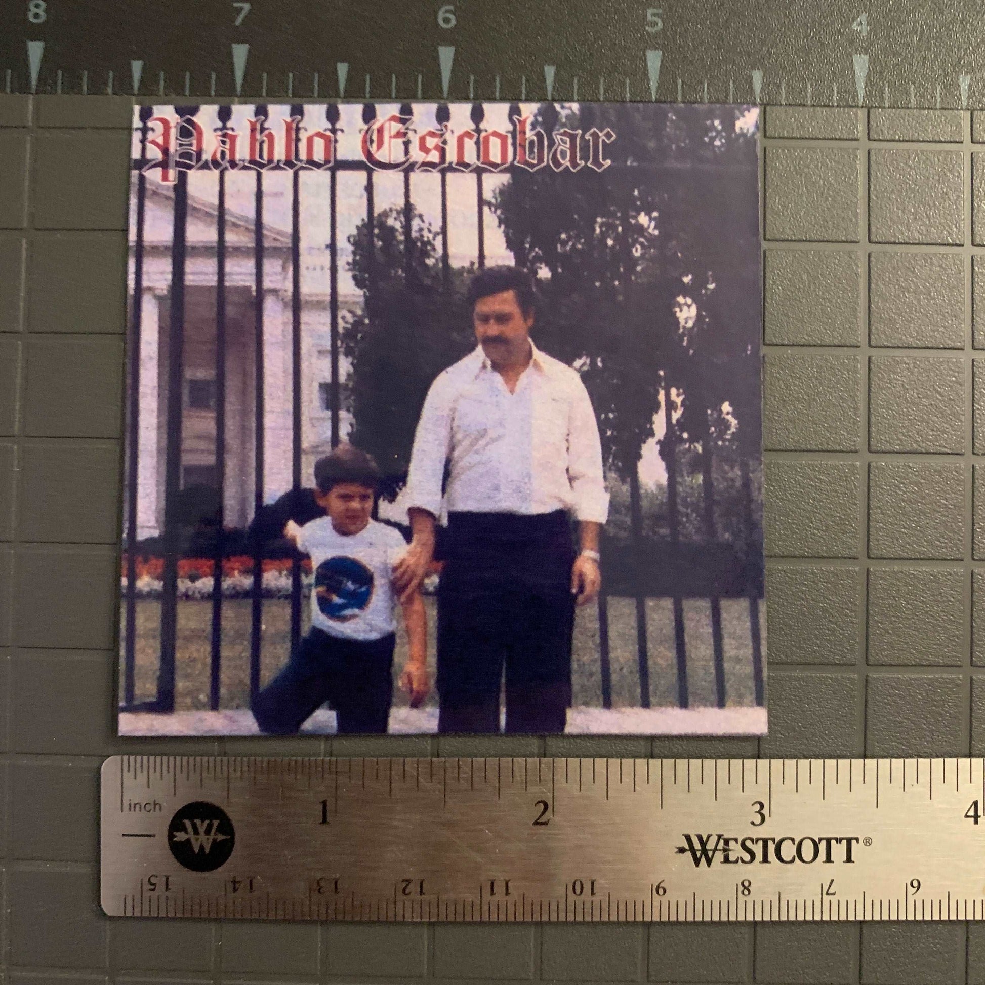 Pablo Escobar Sticker Pablo at the Whitehouse Decal Premium UV and Water Resistant Sticker Offensive Skate Stickers