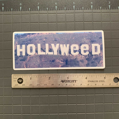 HollyWEED Sticker Premium "Hollyweed" Decal UV and Water Resistant California Stoner Sticker