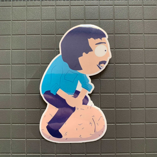 Randy Marsh Nut Sack Sticker! Randy and His Bouncy Ball Sack Premium South Park Decal UV and Water Resistant!