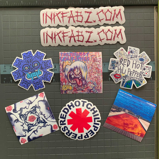 6pc Red Hot Chili Peppers Sticker Pack! Ultra Premium RHCP 6pc Decal Pack UV and Water Resistant