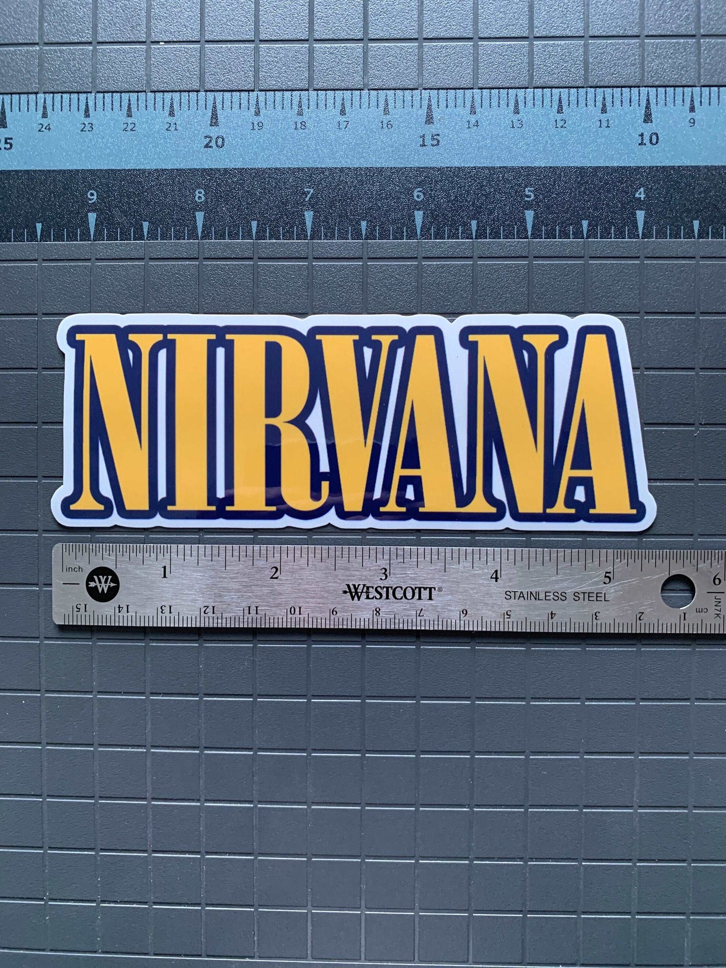 Nirvana Sticker Big Nirvana Logo Decal UV and Water Resistant Ultra Premium Vinyl