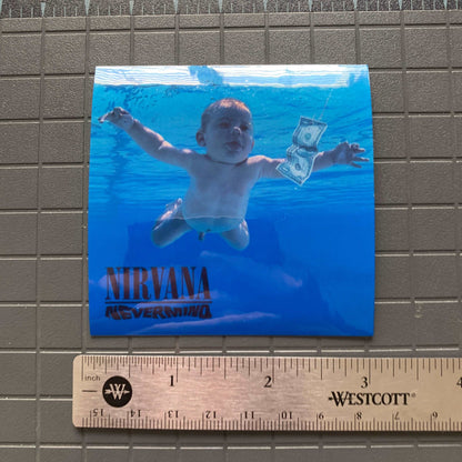 Nirvana - NEVERMIND Sticker Ultra Premium Nirvana Decal UV and Water Resistant