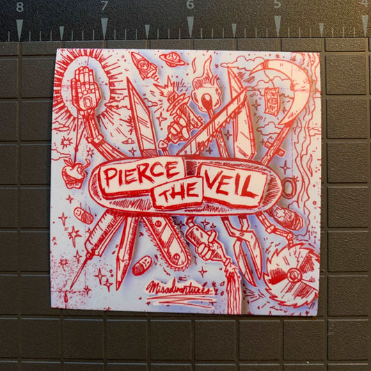 Pierce The Veil - Misadventures Sticker Ultra Premium UV and Water Resistant Pierce the Veil Decal