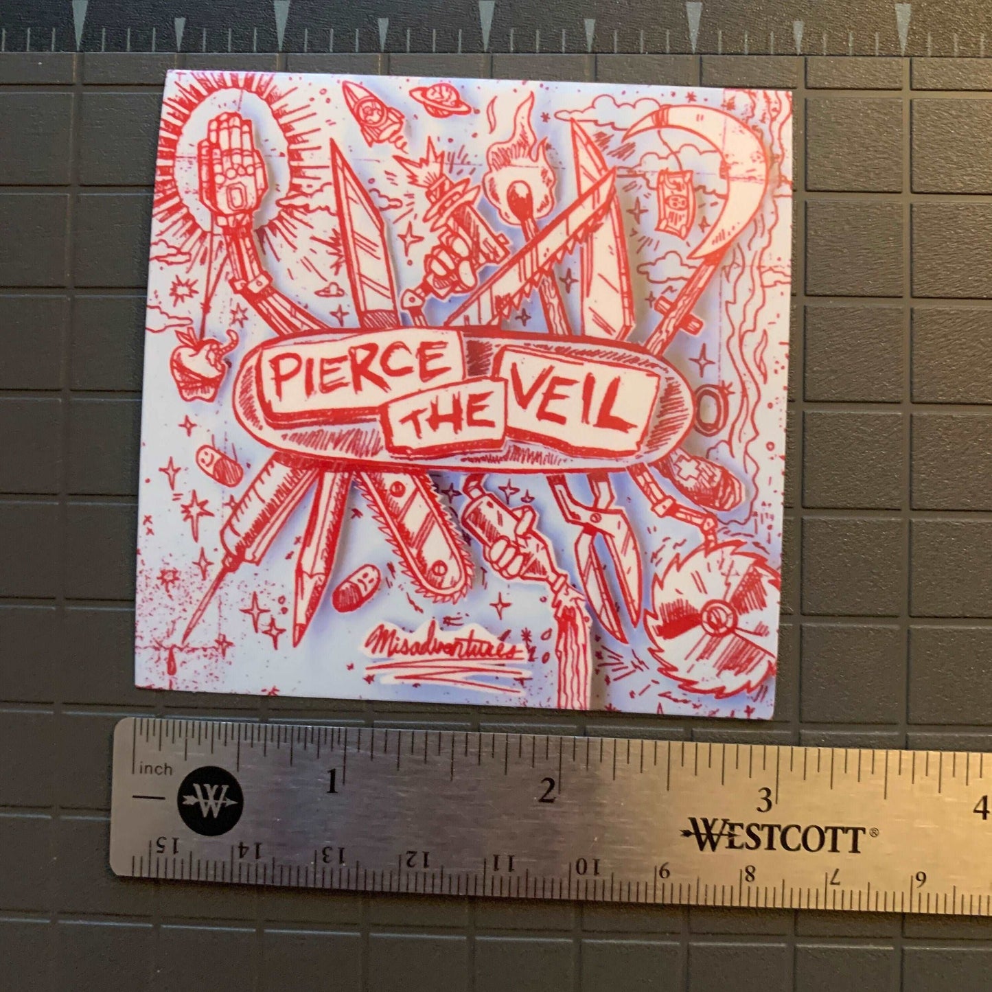 Pierce The Veil - Misadventures Sticker Ultra Premium UV and Water Resistant Pierce the Veil Decal