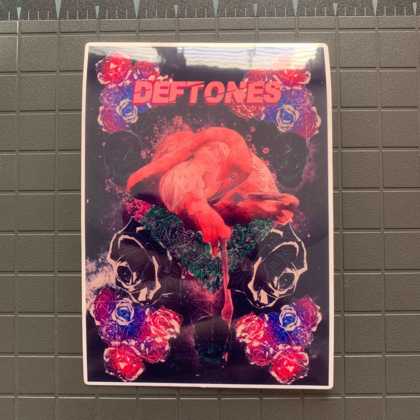 Deftones Flamingo Sticker Sick Deftones Poster Art Decal Ultra Premium Vinyl UV and Water Resistant Deftones Stickers