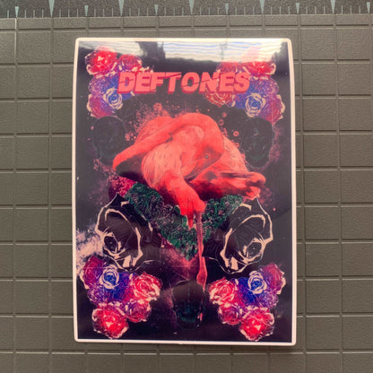 Deftones Flamingo Sticker Sick Deftones Poster Art Decal Ultra Premium Vinyl UV and Water Resistant Deftones Stickers