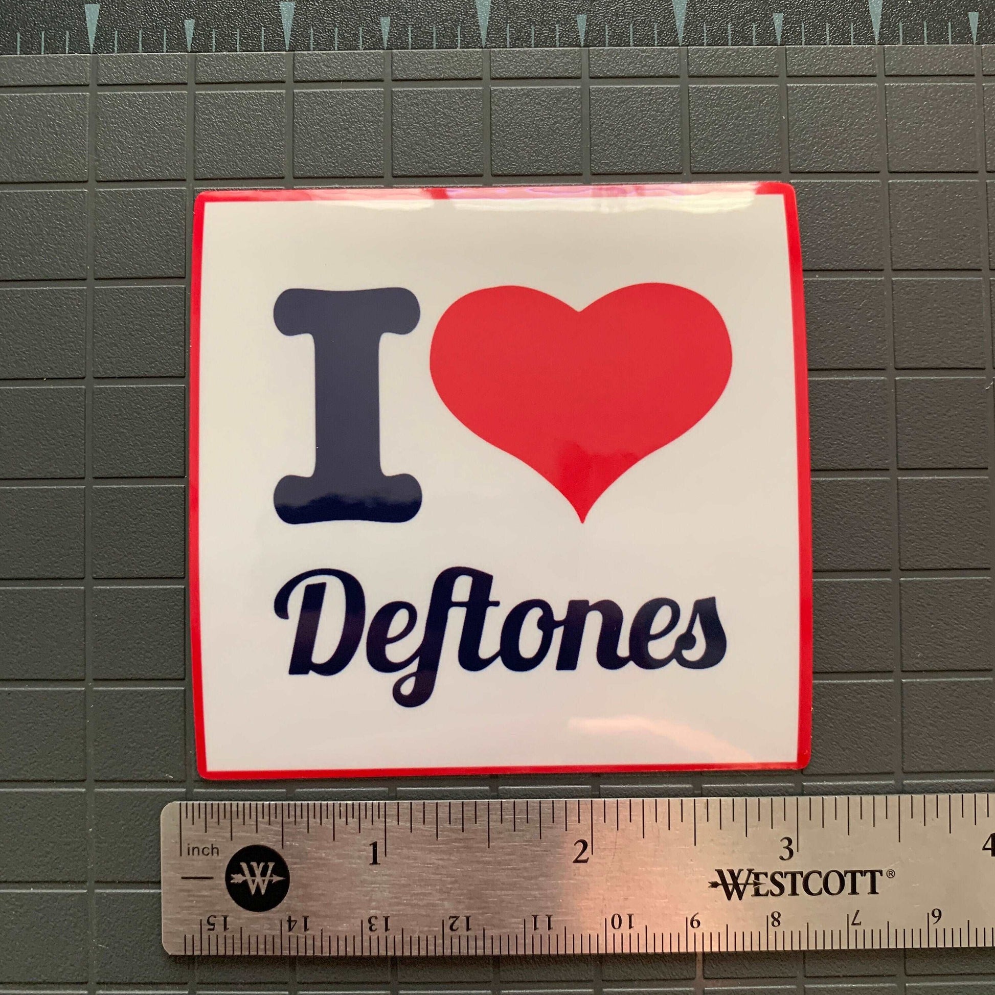 I <3 Deftones Sticker! Ultra Premium I LOVE DEFTONES Decal UV and Water Resistant!!