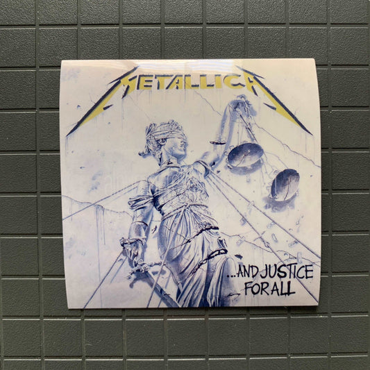 Metallica - And Justice for All Sticker Ultra Premium Metallica Decals UV and Water Resistant