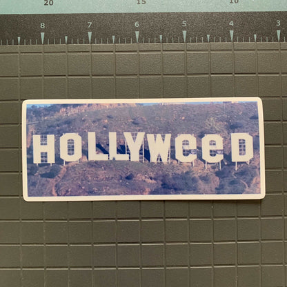 HollyWEED Sticker Premium "Hollyweed" Decal UV and Water Resistant California Stoner Sticker