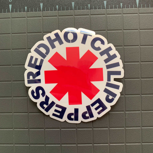 Red Hot Chili Peppers Emblem Sticker - Super High Quality RHCP Logo Decal UV and Water Resistant Ultra Premium Vinyl