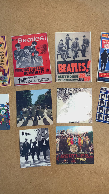 10pc The Beatles Sticker Pack